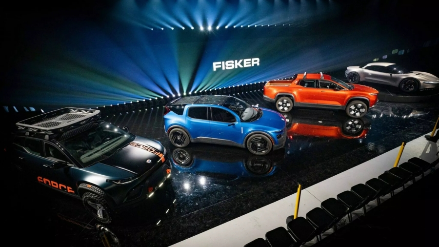Fisker представил сразу 4 концепта: шикарный Ronin, пикап Alaska, дешевую PEAR и вседорожник Ocean Force E.