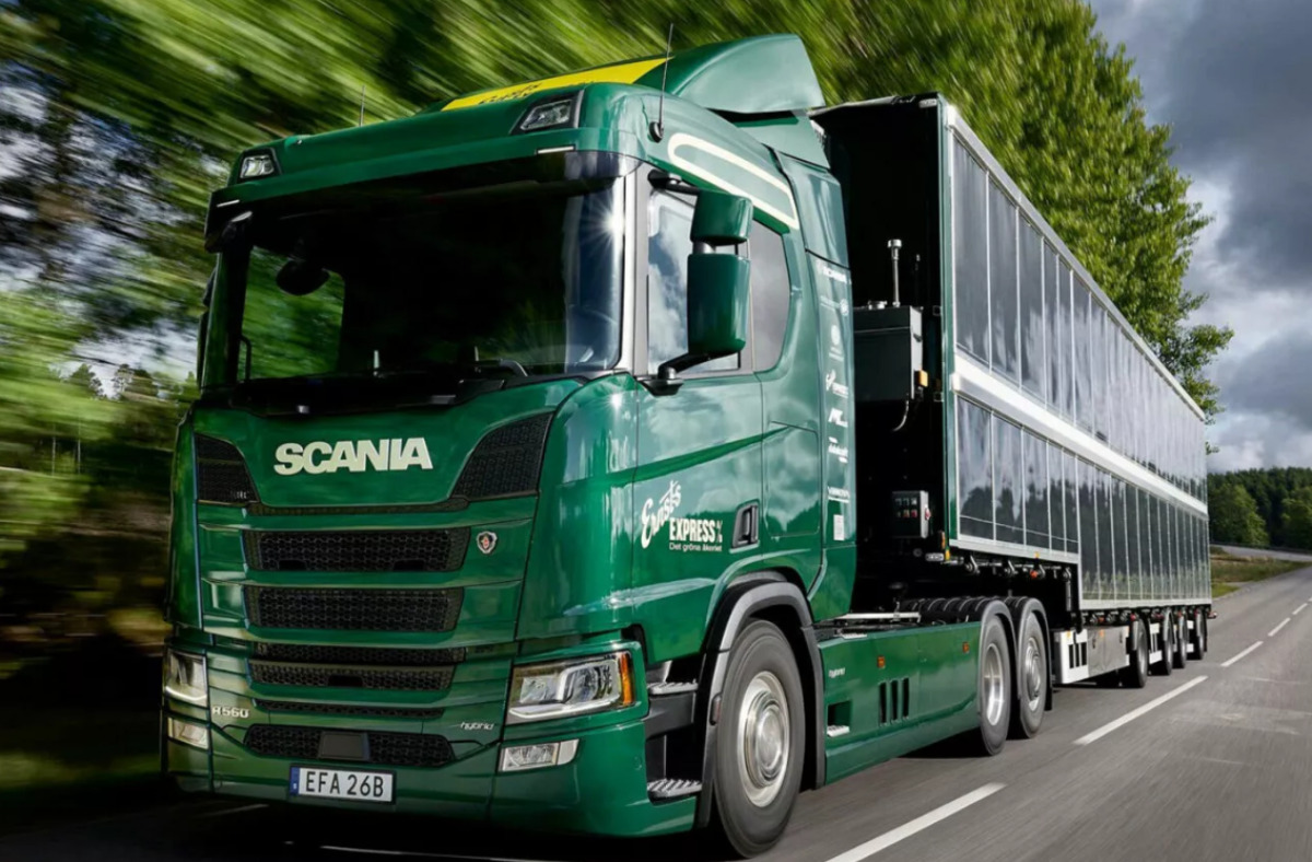Электротягач Scania получил прицеп с солнечными батареями, которые увеличивают запас хода на 5 тысяч км: известны первые подробности