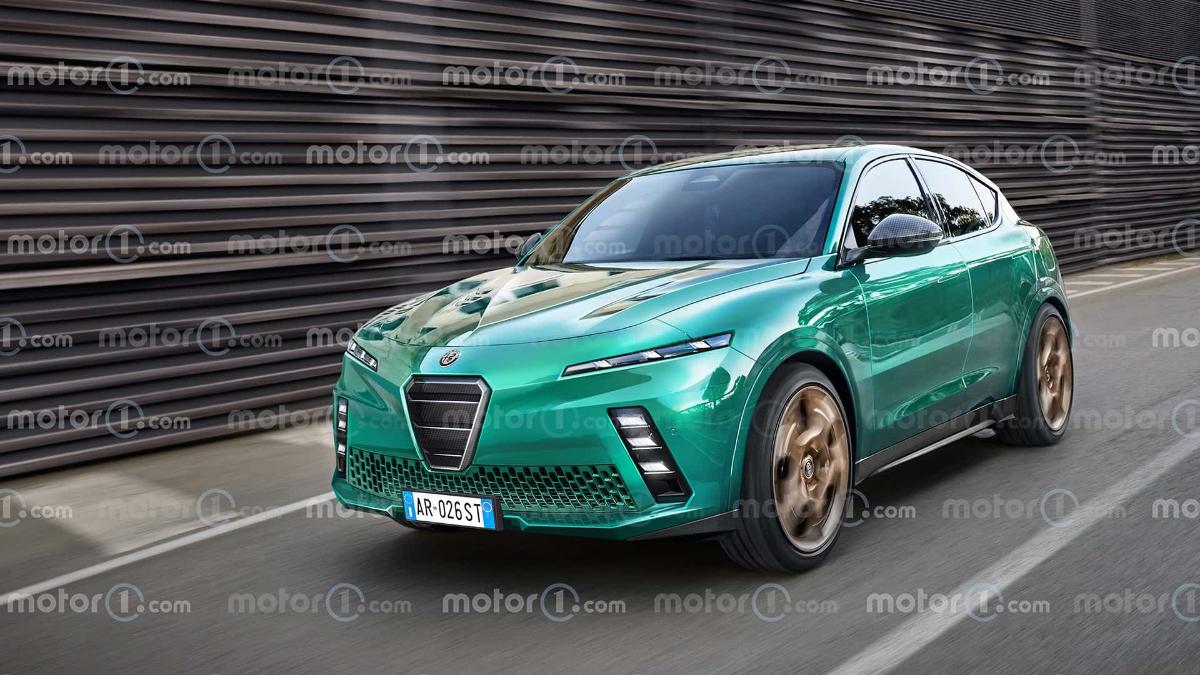 Alfa Romeo Stelvio 2026 показана на неофициальных рендерах