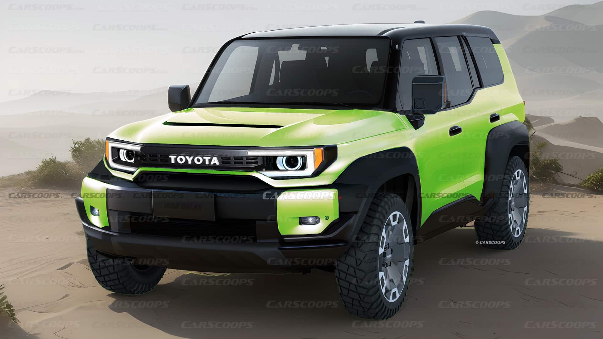 Toyota Land Cruiser 2025 показана на неофициальном рендере