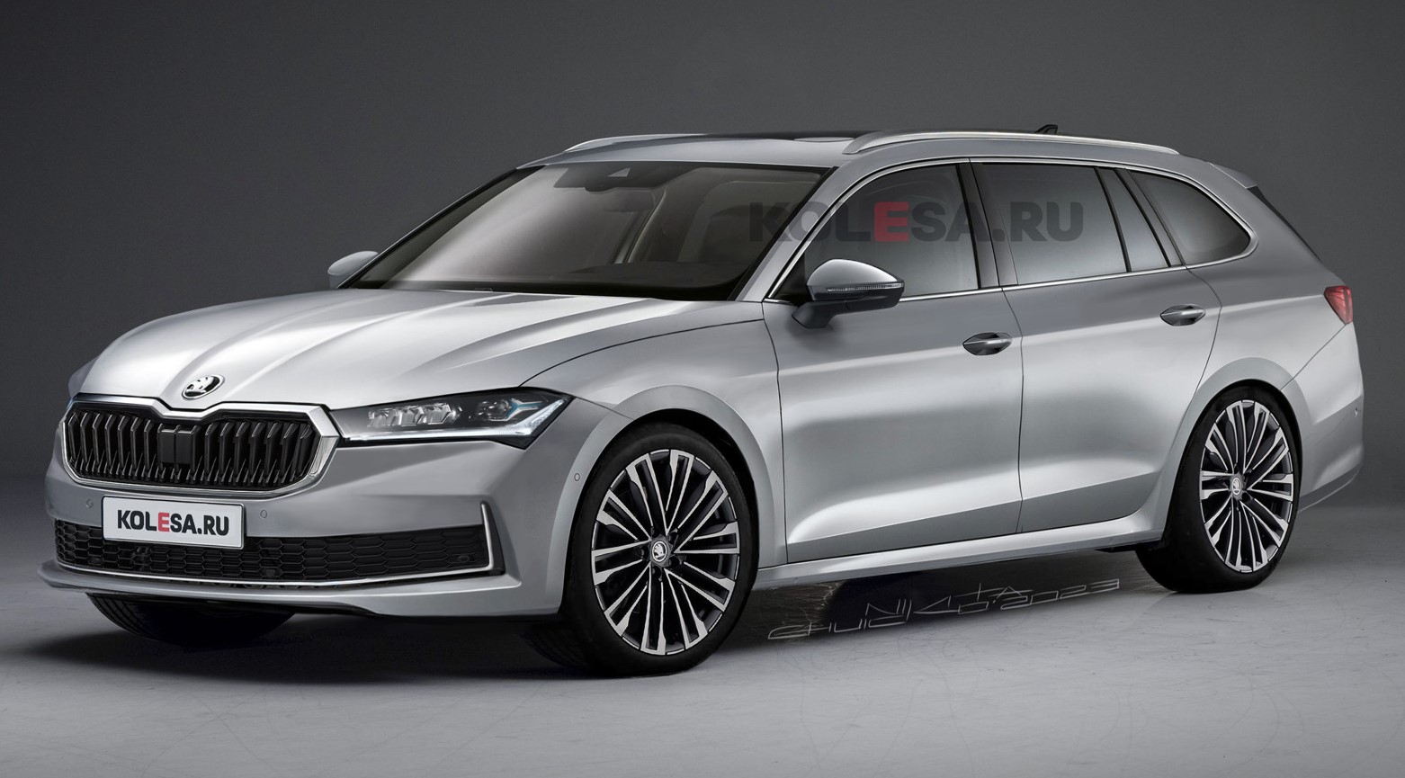 Skoda Superb 2024: опубликованы рендеры универсала