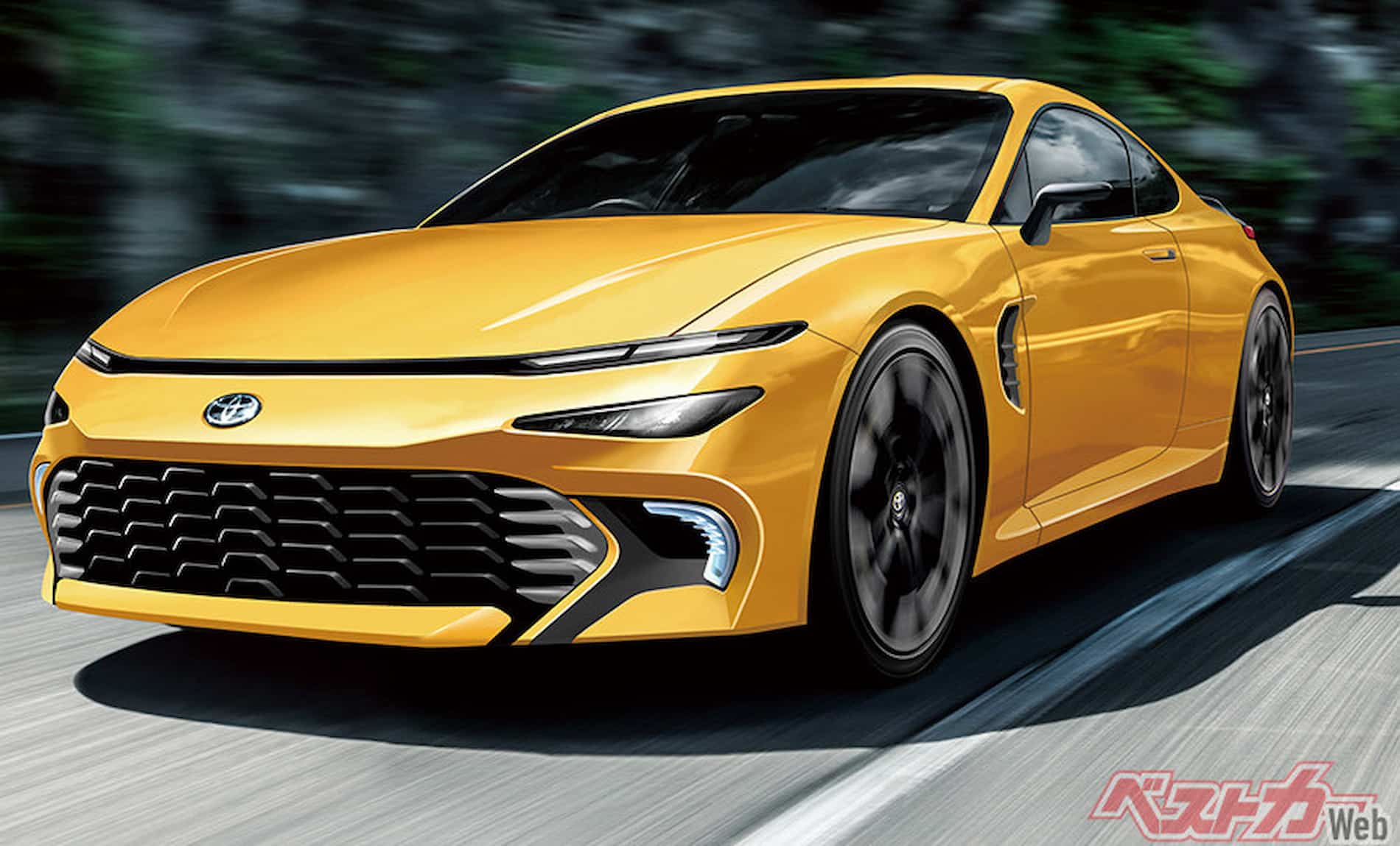 Toyota GR86 2025 представлена ​​на неофициальных рендерах