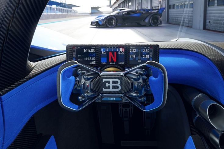 Bugatti Bolide 2024: представлены фото салона гиперкара