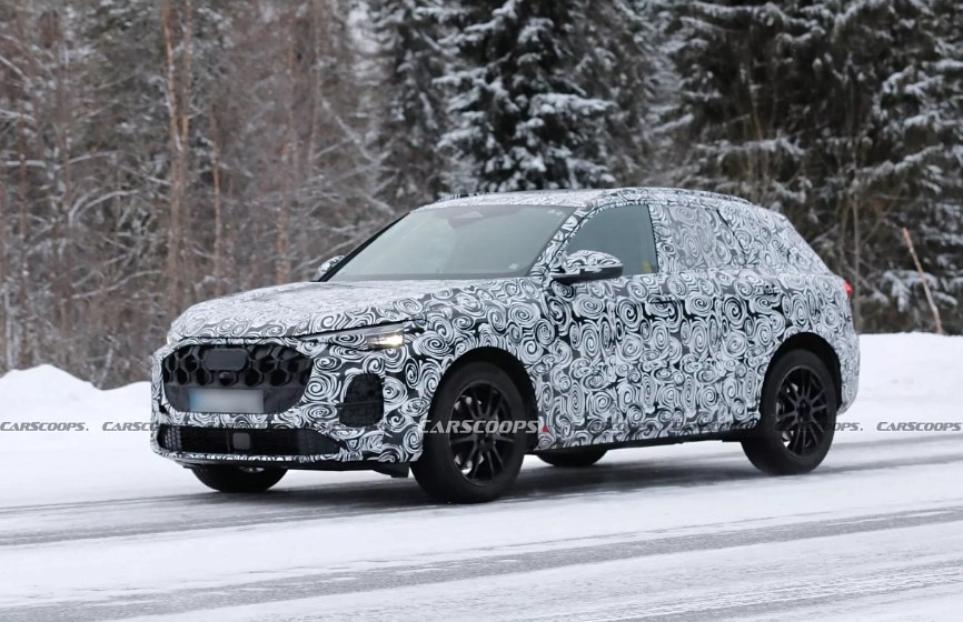 Audi Q5 2024 замечен на финальных дорожных тестах
