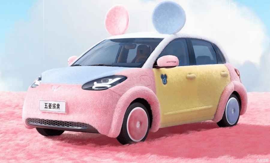 Китайский электромобиль Wuling Bingo получил плюшевую версию с ушками от Disney