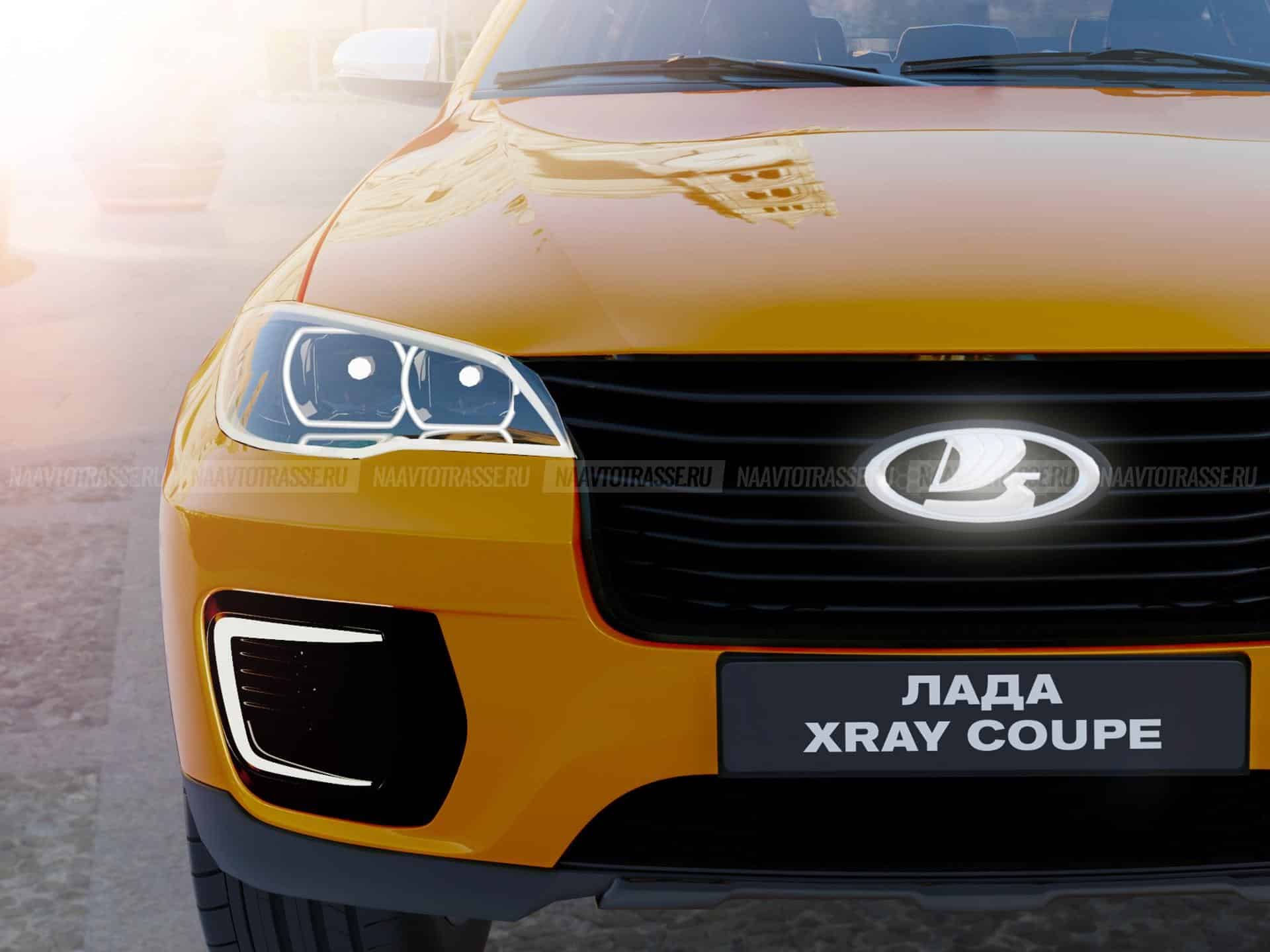 В авторских иллюстрациях представлен уникальный рендер Lada X-Ray Coupe: он  получил спортивный дизайн